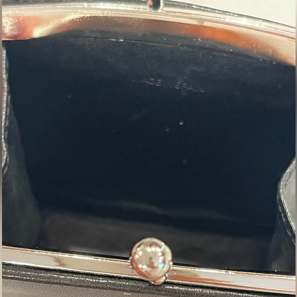 COACH Framed Kisslock Mini Black Leather Small coin Purse - Picture 5 of 5